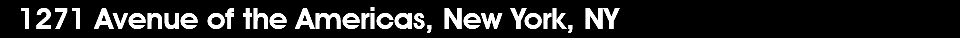 1271 Avenue of the Americas, New York, NY